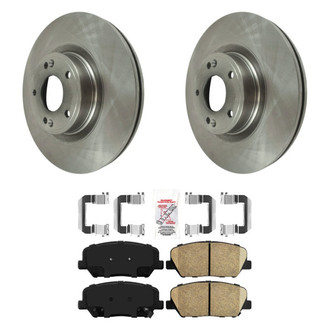 AmeriBRAKES® - AmeriPRO™ Plain Front Brake Kit with Ceramic Pads