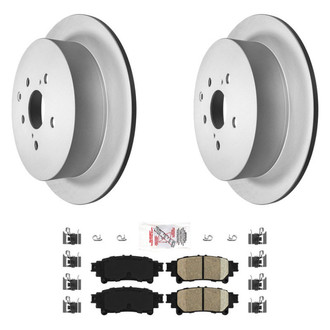 AmeriBRAKES® - AmeriPRO™ Plain Rear Brake Kit with Ceramic Pads