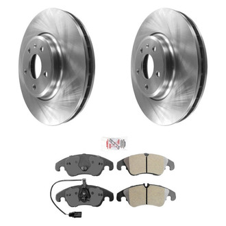 AmeriBRAKES® - AmeriPRO™ Plain Front Brake Kit with Semi-Metallic Pads