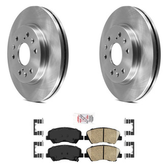 AmeriBRAKES® - AmeriPRO™ Plain Front Brake Kit with Ceramic Pads