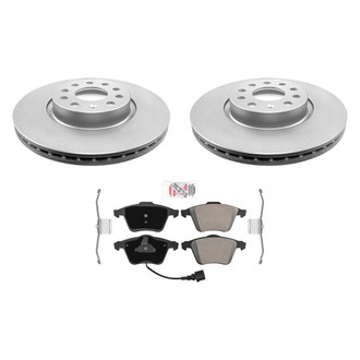 AmeriBRAKES® - AmeriPRO™ Plain Front Brake Kit with Semi-Metallic Pads