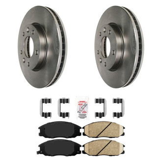 AmeriBRAKES® - AmeriPRO™ Plain Front Brake Kit with Ceramic Pads
