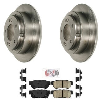AmeriBRAKES® - AmeriPRO™ Plain Rear Brake Kit with Ceramic Pads