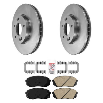 AmeriBRAKES® - AmeriPRO™ Plain Front Brake Kit with Ceramic Pads
