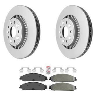 AmeriBRAKES® - AmeriPRO™ Plain Front Brake Kit with Semi-Metallic Pads