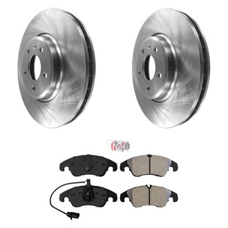 AmeriBRAKES® - AmeriPRO™ Plain Front Brake Kit with Semi-Metallic Pads