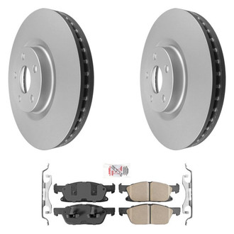 AmeriBRAKES® - AmeriPRO™ Plain Front Brake Kit with Ceramic Pads