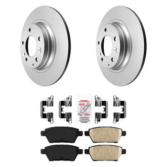 AmeriBRAKES® - AmeriPRO™ Plain Rear Brake Kit with Ceramic Pads