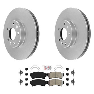 AmeriBRAKES® - AmeriPRO™ Plain Front Brake Kit with Semi-Metallic Pads