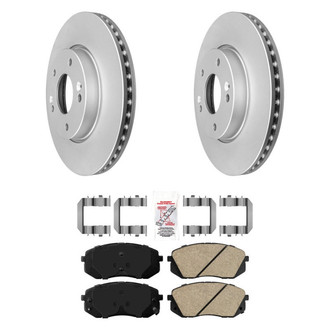 AmeriBRAKES® - AmeriPRO™ Plain Front Brake Kit with Ceramic Pads