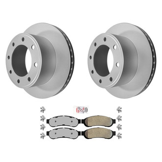 AmeriBRAKES® - AmeriPRO™ Plain Rear Brake Kit with Semi-Metallic Pads