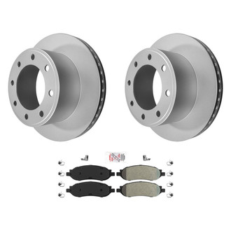 AmeriBRAKES® - AmeriPRO™ Plain Rear Brake Kit with Semi-Metallic Pads