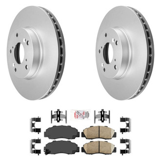 AmeriBRAKES® - AmeriPRO™ Plain Front Brake Kit with Ceramic Pads