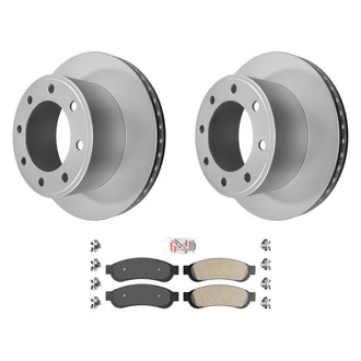 AmeriBRAKES® - AmeriPRO™ Plain Rear Brake Kit with Semi-Metallic Pads