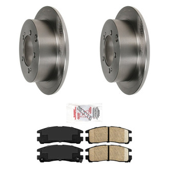 AmeriBRAKES® - AmeriPRO™ Plain Rear Brake Kit with Ceramic Pads