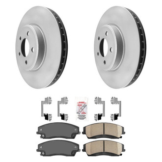 AmeriBRAKES® - AmeriPRO™ Plain Front Brake Kit with Ceramic Pads