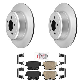 AmeriBRAKES® - AmeriPRO™ Plain Rear Brake Kit with Ceramic Pads