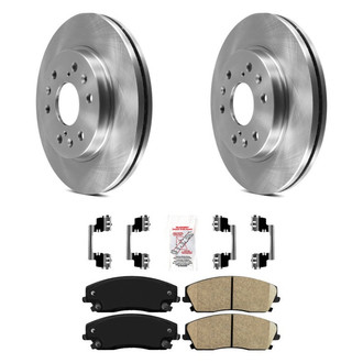 AmeriBRAKES® - AmeriPRO™ Plain Front Brake Kit with Ceramic Pads
