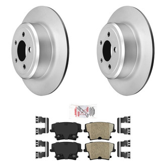 AmeriBRAKES® - AmeriPRO™ Plain Rear Brake Kit with Ceramic Pads