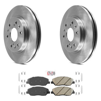 AmeriBRAKES® - AmeriPRO™ Plain Front Brake Kit with Ceramic Pads