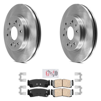 AmeriBRAKES® - AmeriPRO™ Plain Rear Brake Kit with Ceramic Pads