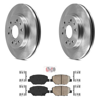 AmeriBRAKES® - AmeriPRO™ Plain Front Brake Kit with Ceramic Pads