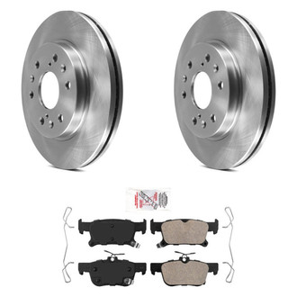 AmeriBRAKES® - AmeriPRO™ Plain Rear Brake Kit with Ceramic Pads