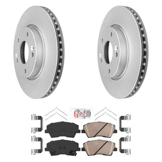 AmeriBRAKES® - AmeriPRO™ Plain Front Brake Kit with Ceramic Pads