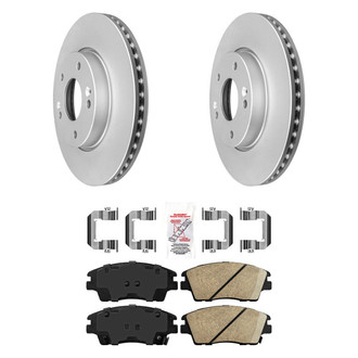 AmeriBRAKES® - AmeriPRO™ Plain Front Brake Kit with Ceramic Pads
