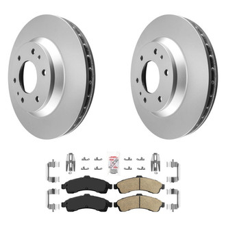 AmeriBRAKES® - AmeriPRO™ Plain Front Brake Kit with Ceramic Pads