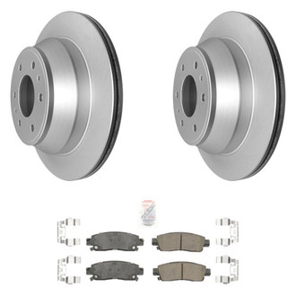 AmeriBRAKES® - AmeriPRO™ Plain Rear Brake Kit with Ceramic Pads