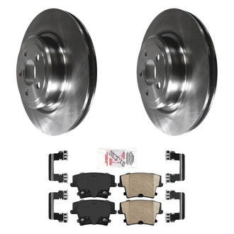 AmeriBRAKES® - AmeriPRO™ Plain Rear Brake Kit with Ceramic Pads
