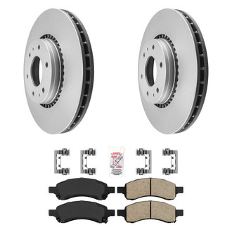 AmeriBRAKES® - AmeriPRO™ Plain Front Brake Kit with Ceramic Pads