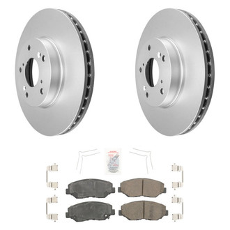 AmeriBRAKES® - AmeriPRO™ Plain Front Brake Kit with Ceramic Pads
