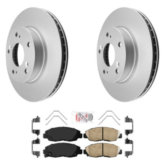 AmeriBRAKES® - AmeriPRO™ Plain Front Brake Kit with Ceramic Pads