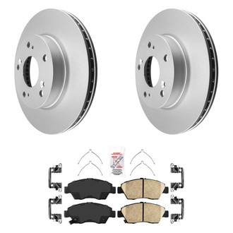 AmeriBRAKES® - AmeriPRO™ Plain Front Brake Kit with Ceramic Pads