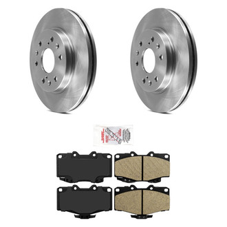 AmeriBRAKES® - AmeriPRO™ Plain Front Brake Kit with Ceramic Pads