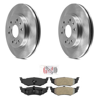 AmeriBRAKES® - AmeriPRO™ Plain Rear Brake Kit with Semi-Metallic Pads