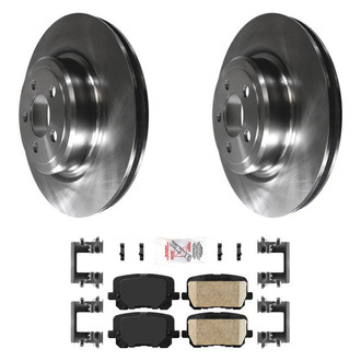 AmeriBRAKES® - AmeriPRO™ Plain Rear Brake Kit with Ceramic Pads