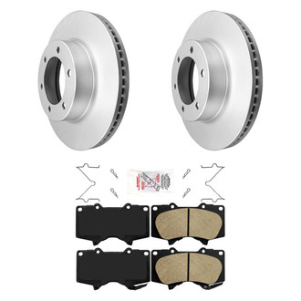 AmeriBRAKES® - AmeriPRO™ Plain Front Brake Kit with Ceramic Pads