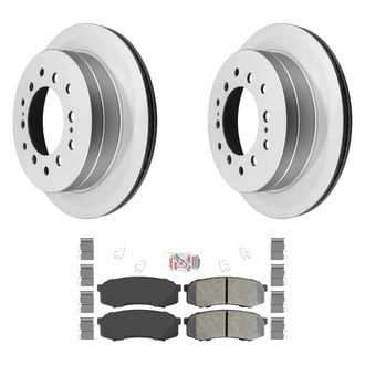 AmeriBRAKES® - AmeriPRO™ Plain Rear Brake Kit with Semi-Metallic Pads