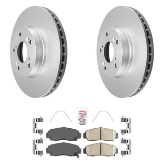 AmeriBRAKES® - AmeriPRO™ Plain Front Brake Kit with Ceramic Pads