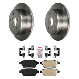 AmeriBRAKES® - AmeriPRO™ Plain Rear Brake Kit with Ceramic Pads