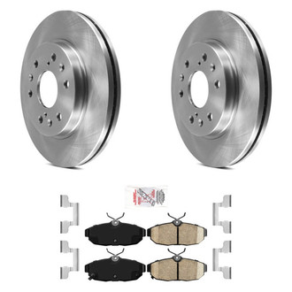 AmeriBRAKES® - AmeriPRO™ Plain Rear Brake Kit with Ceramic Pads