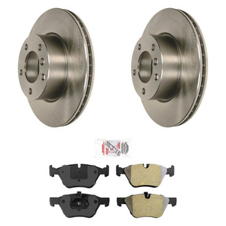 AmeriBRAKES® - AmeriPRO™ Plain Front Brake Kit with Semi-Metallic Pads