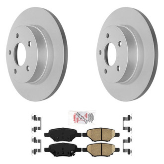 AmeriBRAKES® - AmeriPRO™ Plain Rear Brake Kit with Ceramic Pads