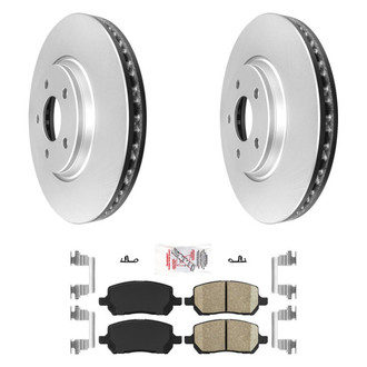 AmeriBRAKES® - AmeriPRO™ Plain Front Brake Kit with Ceramic Pads