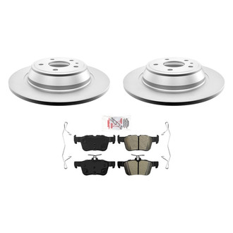 AmeriBRAKES® - AmeriPRO™ Plain Rear Brake Kit with Semi-Metallic Pads