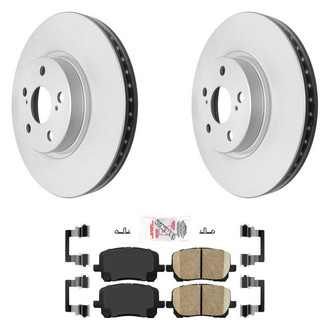 AmeriBRAKES® - AmeriPRO™ Plain Front Brake Kit with Ceramic Pads