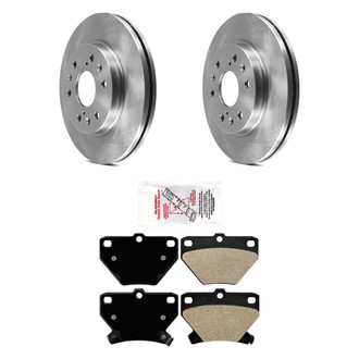 AmeriBRAKES® - AmeriPRO™ Plain Rear Brake Kit with Semi-Metallic Pads